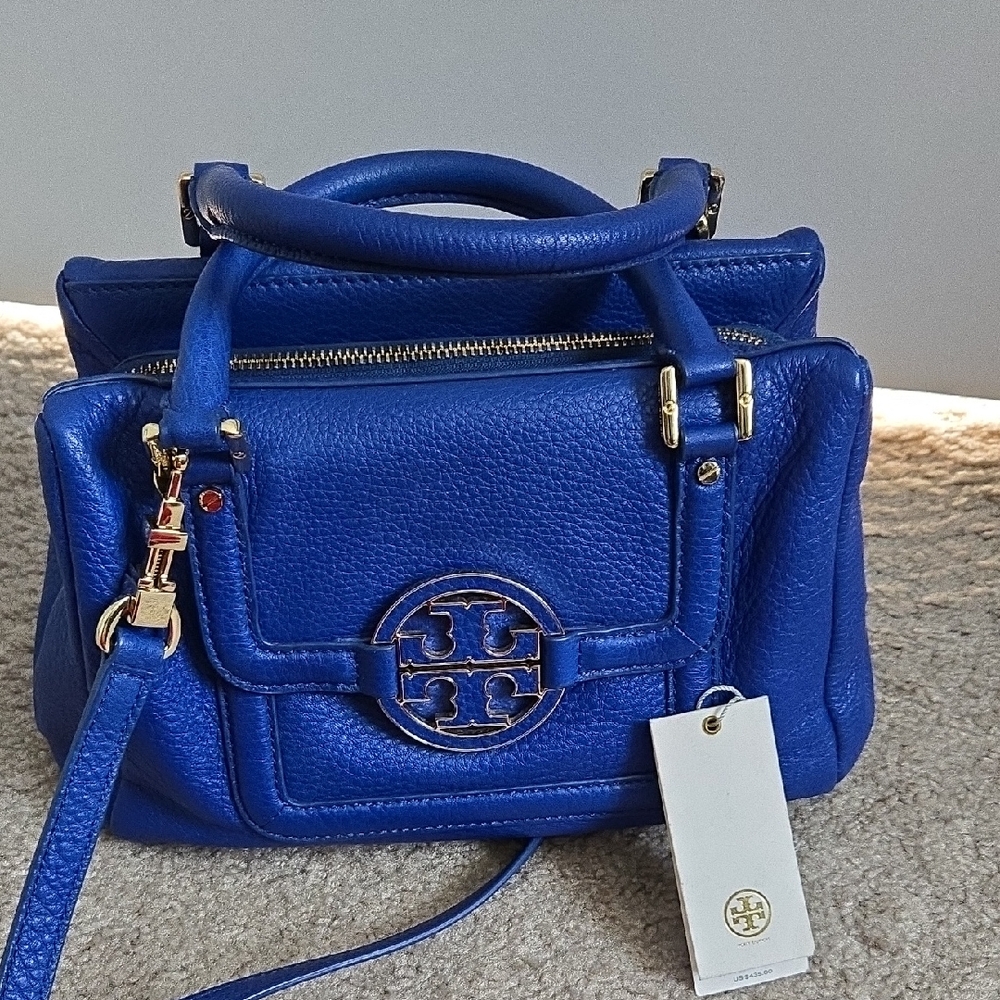 Tory Burch Blue Satchel Bag